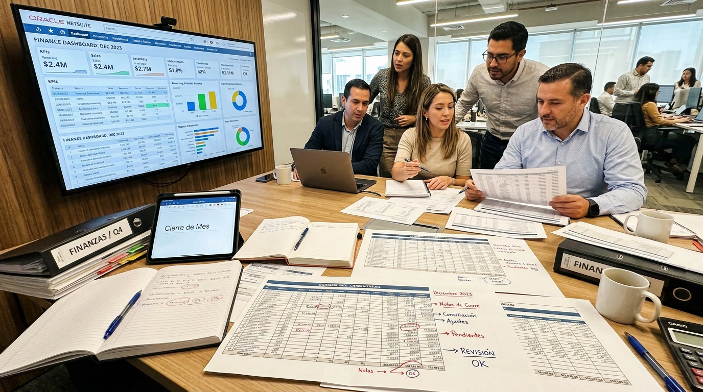 Cierre contable manual en NetSuite